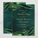 Search for green marble invitations Emerald green and gold