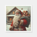 Search for christmas paper napkins Rustic
