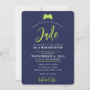 Search for green bar bat mitzvah invitations Simple
