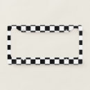 Search for checkerboard license plate frames Checks