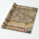 Search for map wrapping paper Vintage