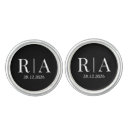 Search for groom cufflinks Black and white