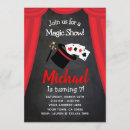 Search for magic show birthday invitations Wand
