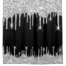 Search for black gold grey shower curtains Glitter