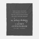 Search for remembrance blankets Remembrance memento keepsake