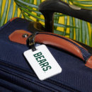 Search for college logo luggage tags Bears team design