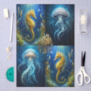 Search for seahorse tissue paper Watercolor