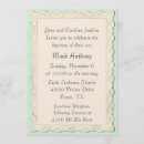 Search for mint baptism invitations Vintage