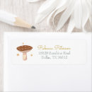 Search for mushroom return address labels Baby shower