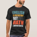 Search for math tshirts English