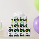 Search for tractor wrapping paper Green