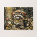 Search for raccoon puzzles Illustration
