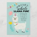 Search for llama birthday invitations Alpaca
