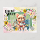 Search for dog get well cards Watercolor