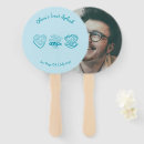 Search for beach wedding hand fans Blue
