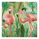 Search for whimsical pink flamingo art For her