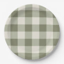 Search for green gingham plates Cottagecore