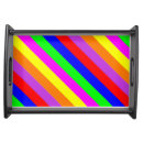 Search for colorful serving trays Stripes