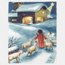 Search for christmas nativity blankets Reindeer