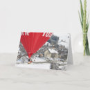Search for hot air balloon christmas cards Snow
