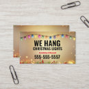 Search for xmas lights business cards Green