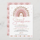 Search for boho rainbow baby girl shower invitations Terracotta