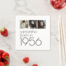 Search for photo collage napkins 70th birthday party