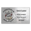 Search for private investigator business cards Detective