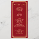 Search for red and gold wedding menus Dinner