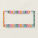 Search for diamond license plate frames Colorful