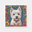 Search for westie terrier napkins West highland terrier