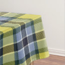 Search for blue and yellow tablecloths Tartan