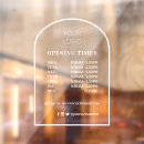 Search for restaurant window decals Store hours window