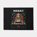 Search for funny christmas doormats Pug