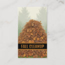 Search for raking leaves business cards Yard
