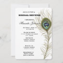 Search for peacock bridal shower invitations Chic
