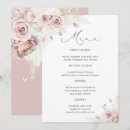 Search for floral wedding menus Pampas grass