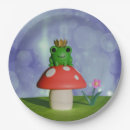 Search for frog paper plates Mushroom