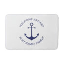 Search for nautical bath mats Navy blue