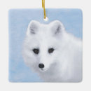 Search for wildlife ornaments Arctic fox