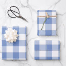 Search for blue gingham wrapping paper Check