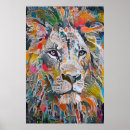 Search for colorful lion art Bright