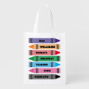 Search for school teacher reusable bags Colorful
