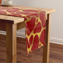 Search for gold and red table runners Pattern