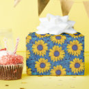 Search for sunflower wrapping paper Blue