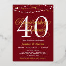 Search for 40th wedding anniversary invitations String lights