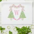 Search for pink christmas kitchen towels Watercolor
