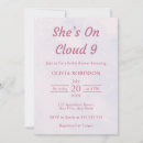 Search for clouds bridal shower invitations Watercolor pastel gradient ombre