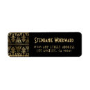 Search for art deco return address labels Gold