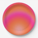Search for hot pink and orange plates Ombre